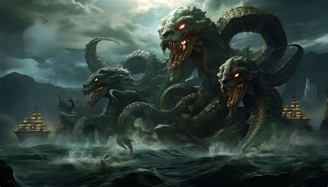 greek nine headed monster|The Lernaean Hydra: Nine